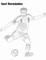 Coloring Xavi Ronaldo Players Fussball Futbol Fußballspieler Kaka Ramos Foot Coloringpagesfortoddlers Kleurplaat Sergio Wk sketch template