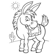 top   printable donkey coloring pages