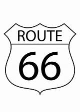 Route 66 Coloring Pages Printable Large Edupics sketch template