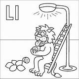 Coloring Letter Ladder Pages Lion Printable Lamp Color Alphabet Preschool Lemon Lemons Colouring Lick Light Cartoon Print Coloringpages4u Online Coloringpages sketch template