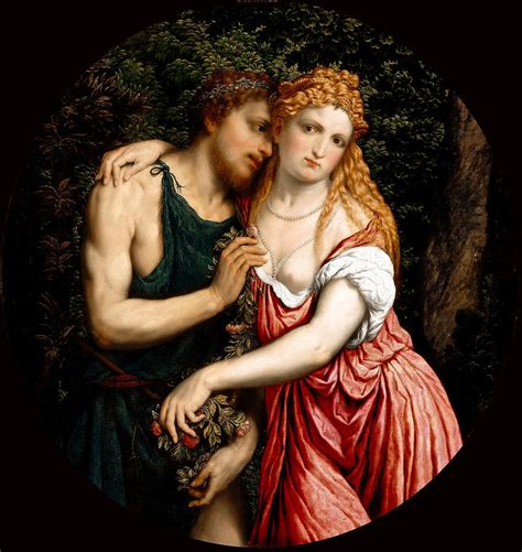 Mythological Couple Painting By Paris Bourdone Fine Art America