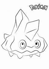 Pokemon Bergmite Coloring Pages Printable Kids sketch template