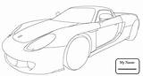 Porsche Spyder Drawing Getdrawings Coloring sketch template