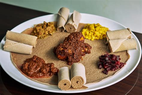 traditional ethiopian food   cosmopolitan setting   york times
