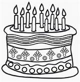 Coloring Cake Birthday Printable Pages Colouring Colour Drawing Clipart Kids Happy Print Clip Cliparts Sheets Cakes Candles Wallpaper Library Popular sketch template