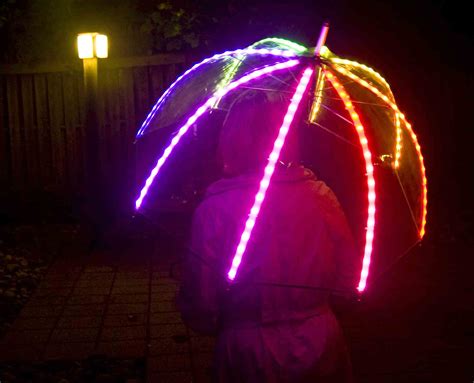 led umbrella wins wearable electronics prize