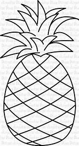 Pineapple Clip Outline Printable Template Clipart Coloring Drawing Pages Drawings Cute Apple Ananas Colouring Kids Fruit Hawaiian Print Search Google sketch template