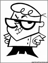 Dexter Laboratory Coloring Drawing Drawings Pages Cartoons sketch template