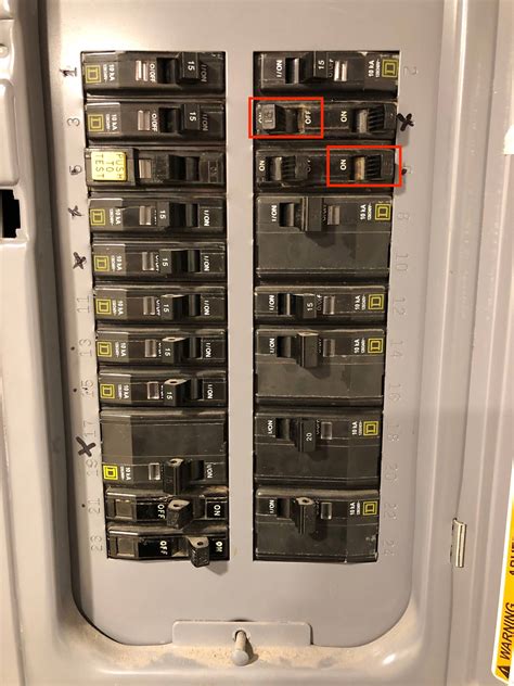 electrical     breaker  triggers main panel  breaker  stuck love