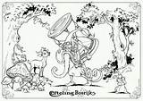 Efteling Klaas Vaak Bosrijk Winnie Poeh Kerst Elfjes Carnaval Tekenfilms Kleurboeken Uitprinten Downloaden Kleurboek Sprookjesboom sketch template
