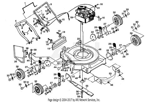 poulan ppsb mower parts diagram   rotary lawn mower
