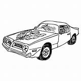 Car Trans Am Pages Coloring Template sketch template