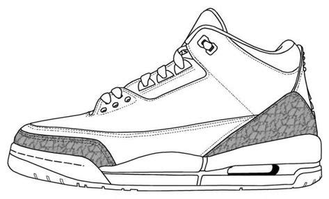 ecoloringsinfo coloring pages pictures   sneakers sketch