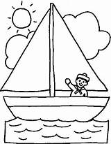 Barche Barcos Kleurplaten Barca Bateaux Zeilboot Transportes Bateau Brodovi Paisaje Tekeningen Printemps Briconounou Velero Schattige Dvanaest Coloratutto Imagen Bojanke Papier sketch template
