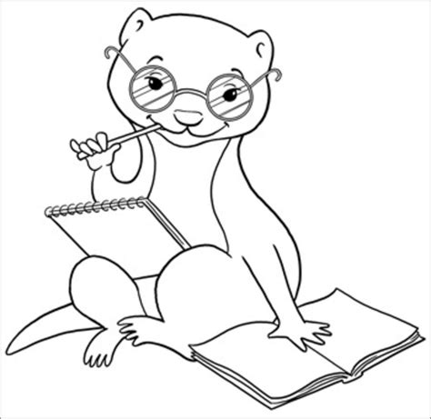 weasel coloring pages coloringbay