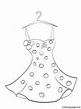 Coloring Pages Dress Dresses Fashion Prom Outfit Pretty Color Barbie Getcolorings Mannequin Getdrawings Printable Print Colorings sketch template