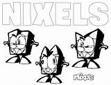 Coloring Mixels Nixels Mixel Pages Corner Little Lego Pdf Choose Board sketch template