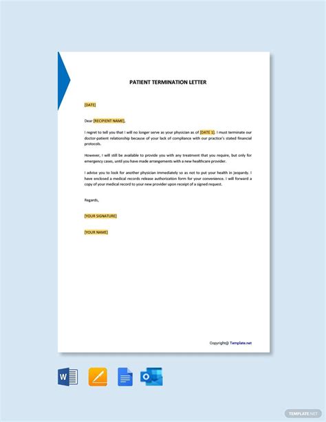 patient termination letter ad affiliate patient