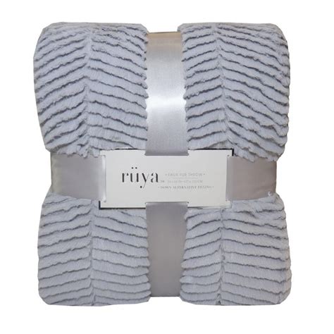 Northpoint Faux Fur Chevron Throw 74919 The Home Depot