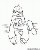 Croods Dun Singe Pages Dinokids Colorkid Malvorlagen Colorare Macaco Affe Coloriage Scimmia Krudowie Coloriages Kolorowanki sketch template