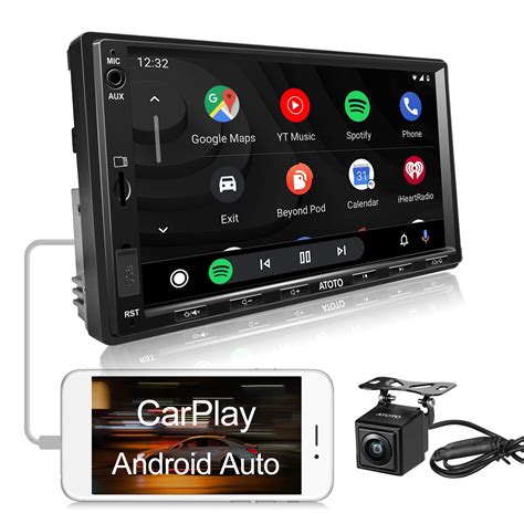 buy atoto  double din car stereo carplay android auto