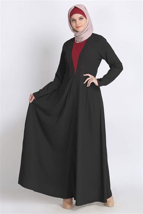 Black Farasha Umbrella Abaya In 2020 Black Abaya