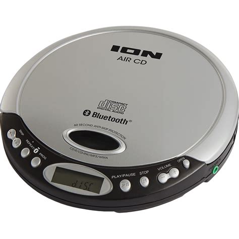 ion audio air cd portable cd player  bluetooth icd bh