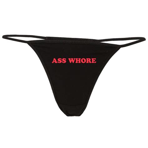 Ass Whore Thong G String Panties Anal Whore Slut Bikini Etsy