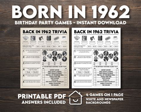 printable  birthday games born   games  etsy