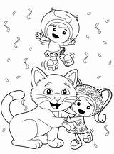 Umizoomi Team Coloring Pages Colouring Christmas Kids Activity sketch template