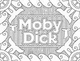 Coloring Pages Adult Printable Dick Literature Moby Inspired Books Print Pdf sketch template