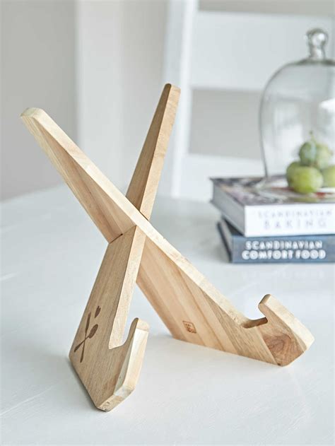 wooden cook book holder wooden cookbook stand nordic house