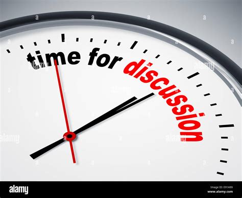 time  discussion stock photo alamy