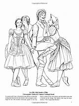 Coloring Ballets Dover Famous sketch template