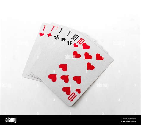 playing cards   white stock photo alamy