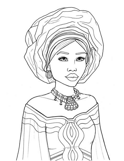 african queen coloring pages