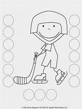 Dot Coloring Do Pages Hockey Library Clipart Popular sketch template