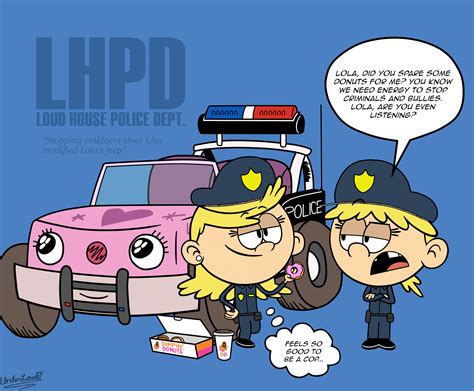 Tlh Lola And Lana As Cops By Underloudf On Deviantart The Loud House