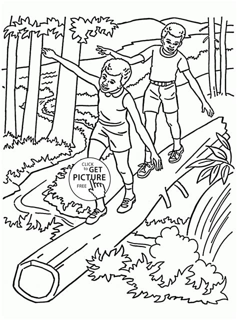 forest coloring pages printable coloring home