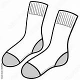 Socks Coloring Pair Template Pages sketch template