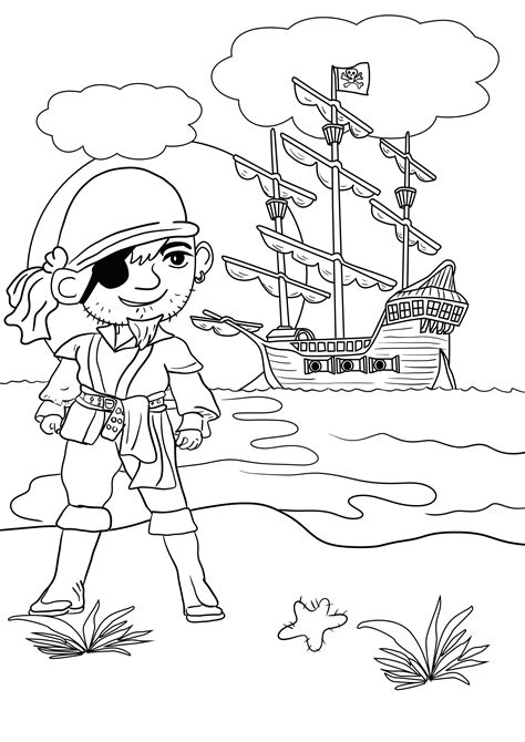 pirate colouring pages  kids   playroom