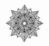 Geometric Coloring Pages Mandala Designs Printable Kids Shapes Easy Patterns Cool Mandalas Drawing Color Adults Pattern Shape Sheets Print Using sketch template