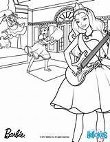 Barbie Coloring Pages Rock Royals Star Popstar Princess Tori Roll Ken Printable Rockstar Kc Horse Bach Color Carriage Kids Guitar sketch template