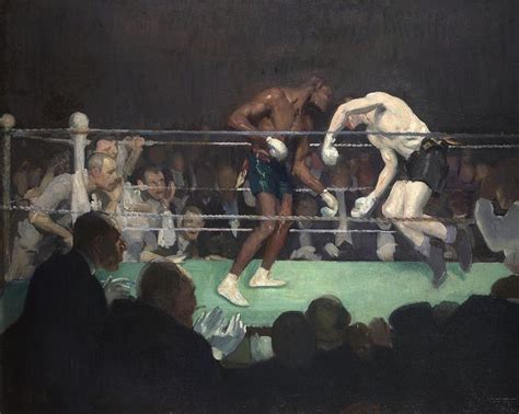 george luks boxing match   painting large framed art