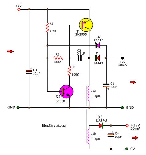 boost converter circuit  higher eleccircuitcom