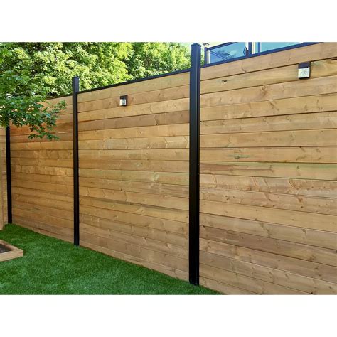 slipfence horizontal channel kit   ft high fence  home depot canada