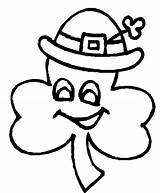 Coloring Leprechaun Shamrock St Patrick Clipart Clip Irish Leaf Clover Patricks Drawings Pages Cliparts Preschool Cartoon Face Cute Clipartbest Library sketch template