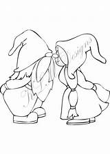 Gnome Couple Klm Gnomes Wichtel Stamp Kleurplaten Gonks Colouring Zeichnen Druckvorlagen Kreative Fürs Stempel Dekuz Weihnachtsbilder Moldes Uitprinten Downloaden Kleurplaat sketch template