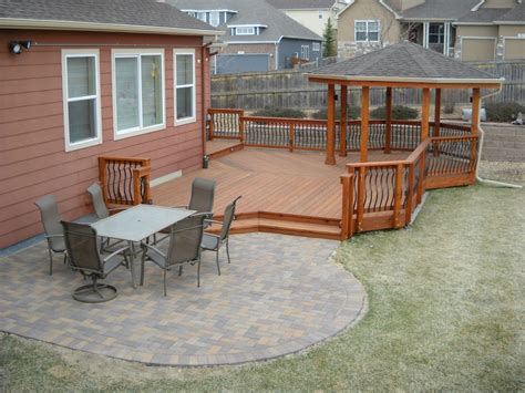 deck patio combinations decktec outdoor designs