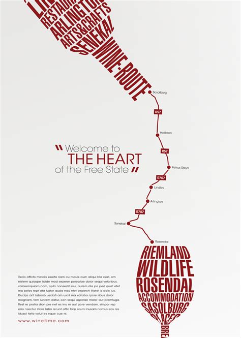 wine route posters  behance